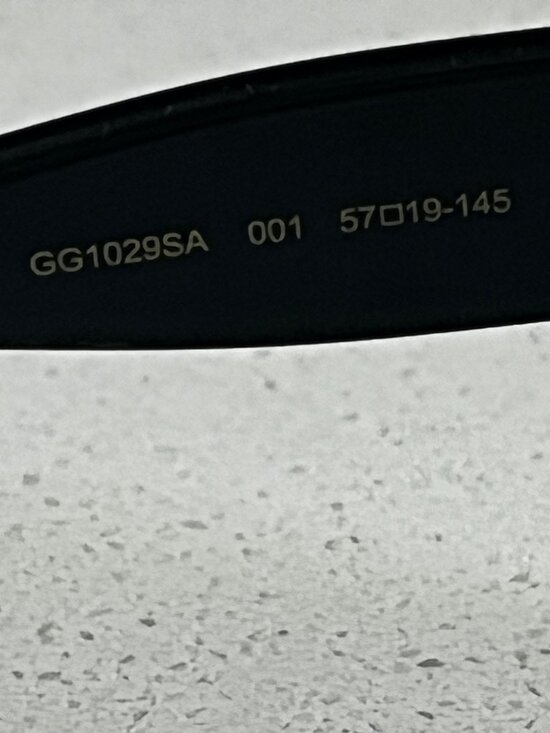 GUCCI GG1029SA 001 black square-frame sunglasses